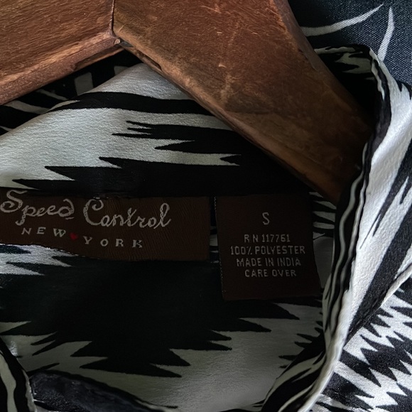 Speed Control Black & White Aztec Print Mini Dress Size S - Picture 5 of 5